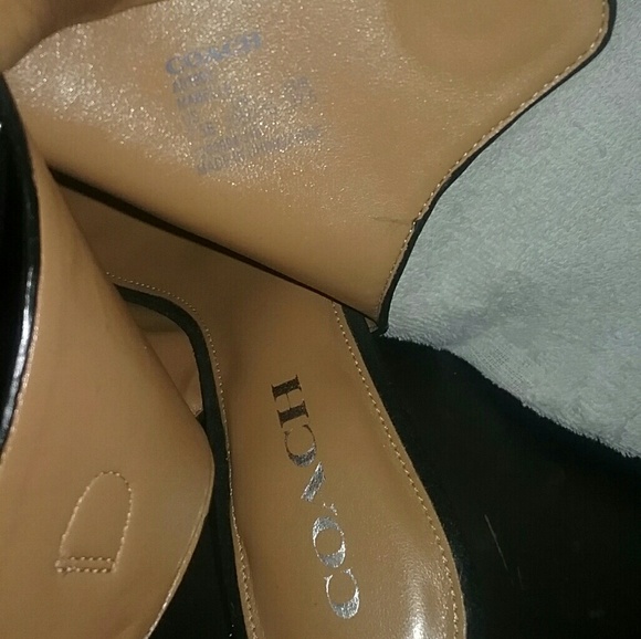 SALE Coach women's Mabella suede open toe sandals - Picture 3 of 6